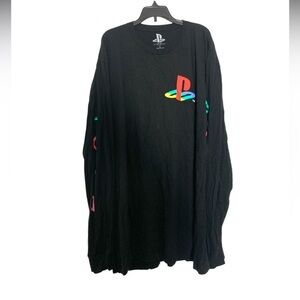 Vintage Sony PlayStation Black Long Sleeve T-Shirt